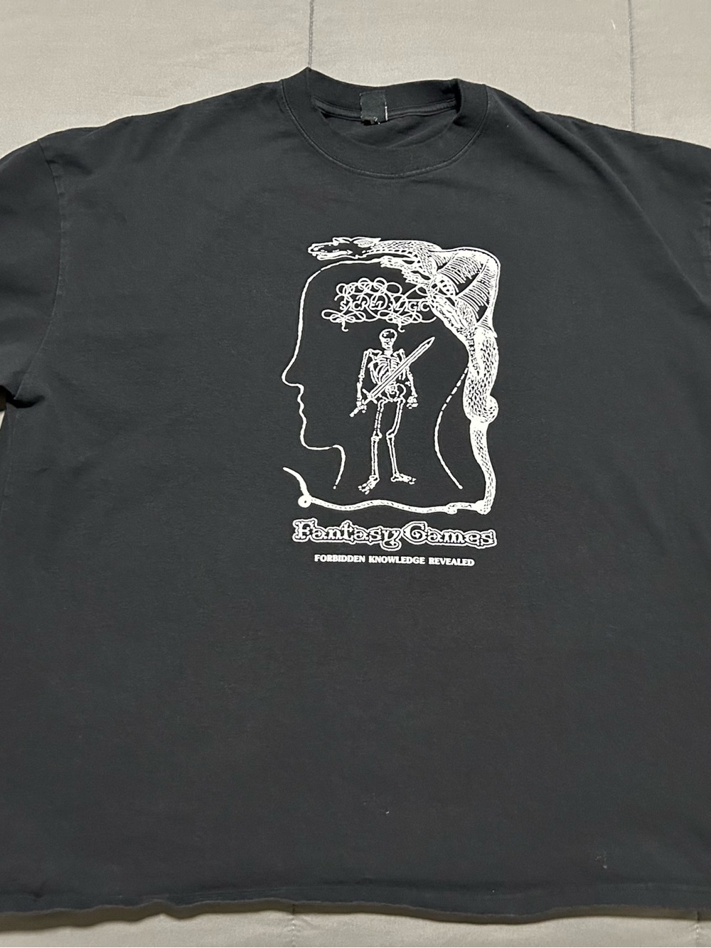 Men’s Brain Dead T-Shirt Black. Size XXL